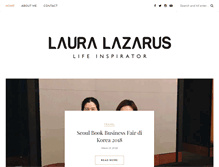 Tablet Screenshot of lauralazarus.net